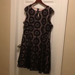 Black eyelet dress. London Style Collection.